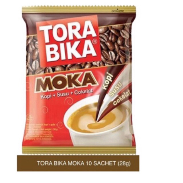

TORA BIKA MOKA (1 renceng 10 sachet)kopi