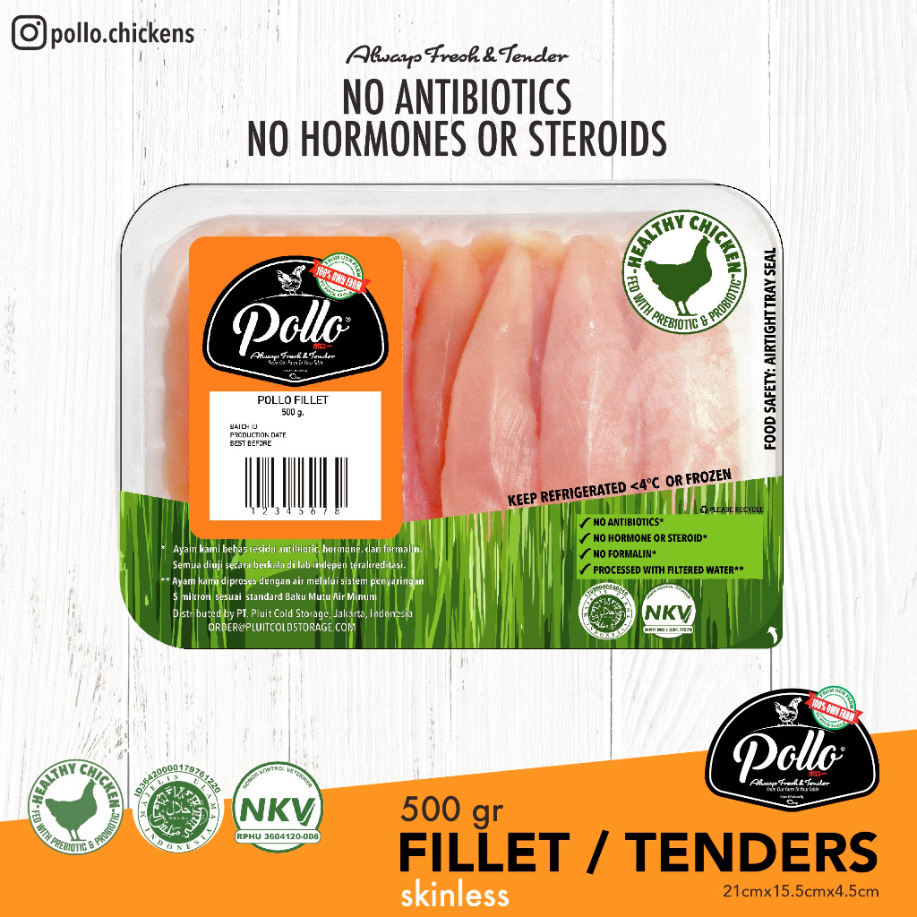 

Pollo Fillet/Tenderloin 500 gr