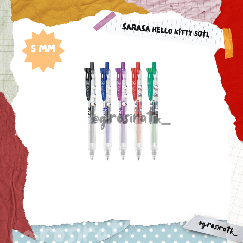 

ZEBRA PULPEN SARASA HELLO KITTY 50TH SERIES LIMITED EDITION