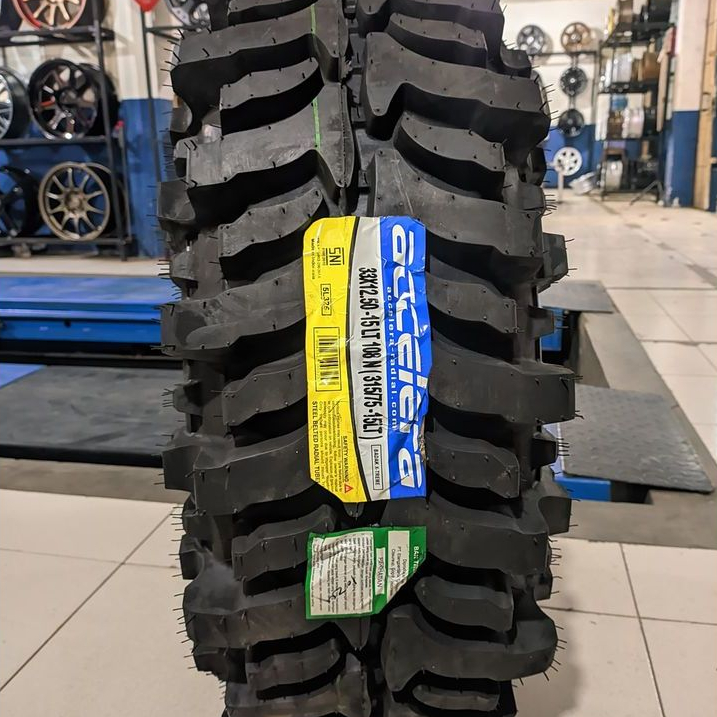 Ban mobil offroad 33x12.5 R15 Accelera badak xtream ban offroad 4x4 ban lumpur tubles ring 15