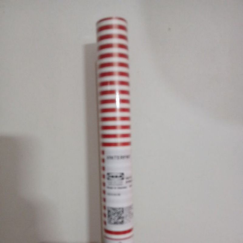 

IKEA VINTERFINT kertas kado garis merah putih 3x0.7meter