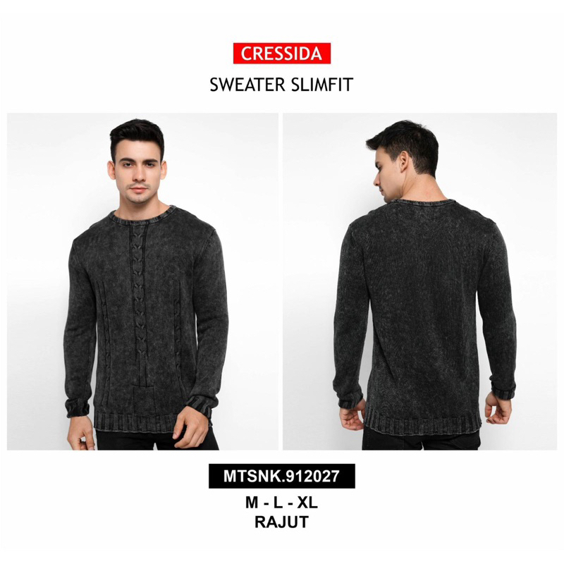 SWEATER RAJUT PRIA CRESSIDA 100% ORIGINAL