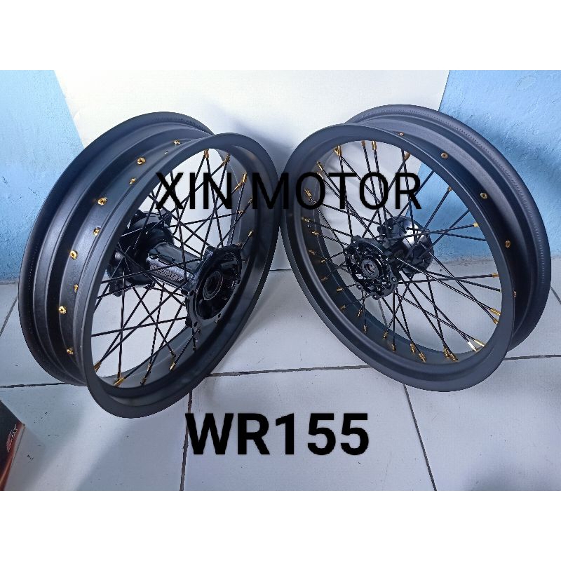 Paket  Velg SuperMoto Super Moto Wheelset Yamaha WR 155 WR155  WR155R Yamaha Supermoto Sepaket Velg 