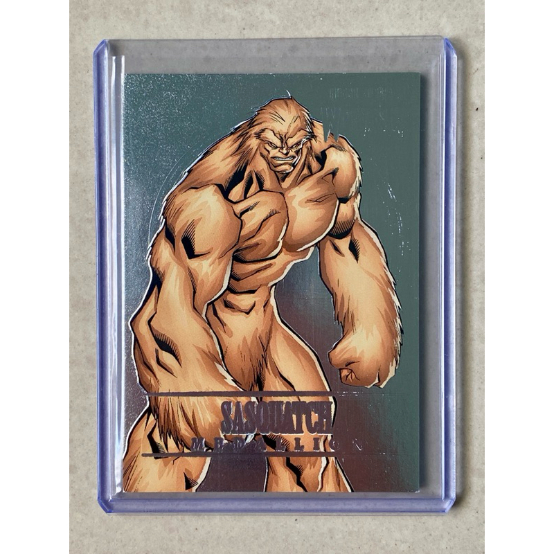 2023 Marvel Fleer Ultra Wolverine Medallions #M-41 SASQUATCH Stora 1