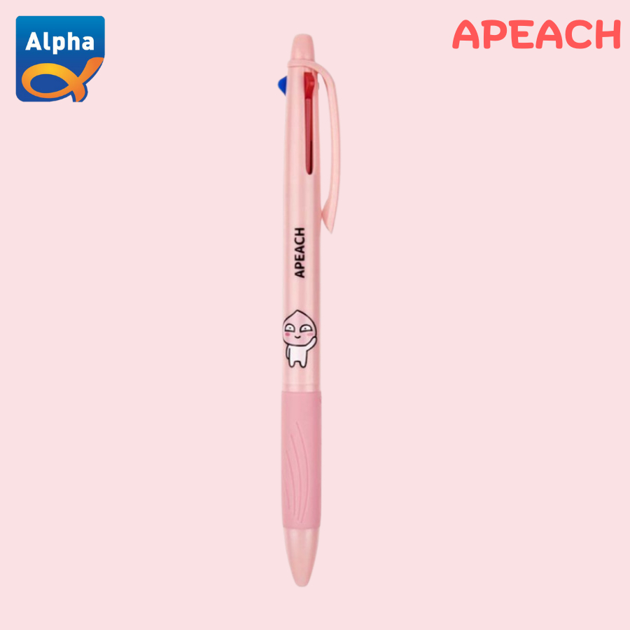 [Kakao Friends] Oil Based Pen - 3 Colors - Apeach / Pulpen 3 Warna - Apeach