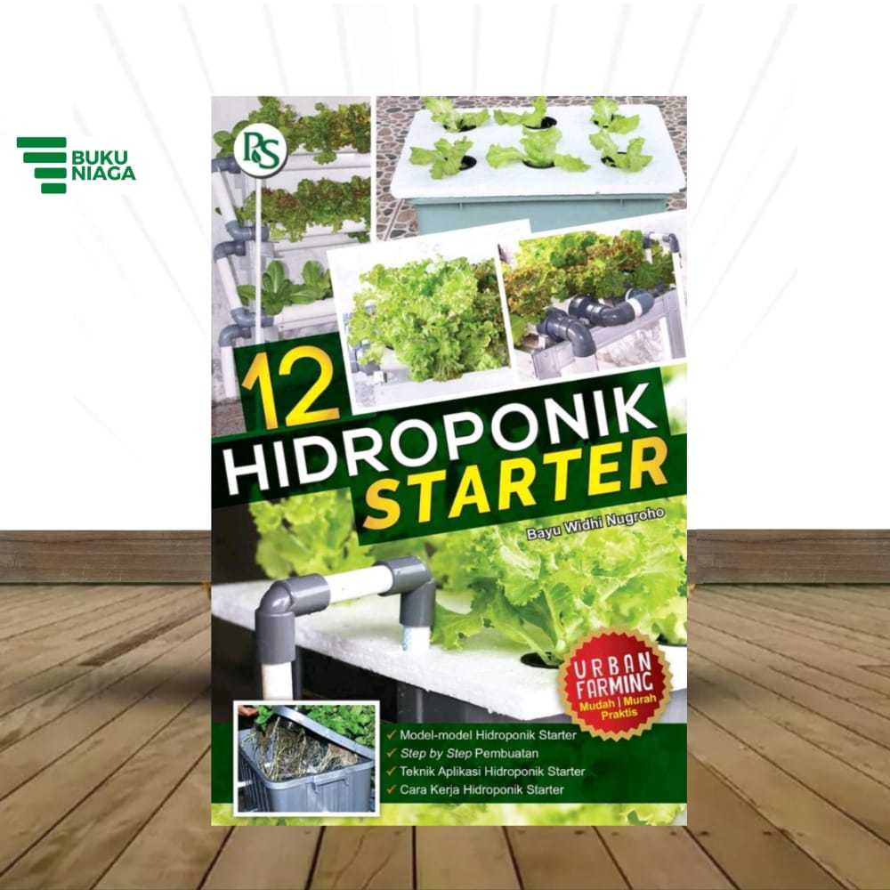 Buku Hidroponik 12 Hidroponik Starter Trubus Grup Buku Niaga