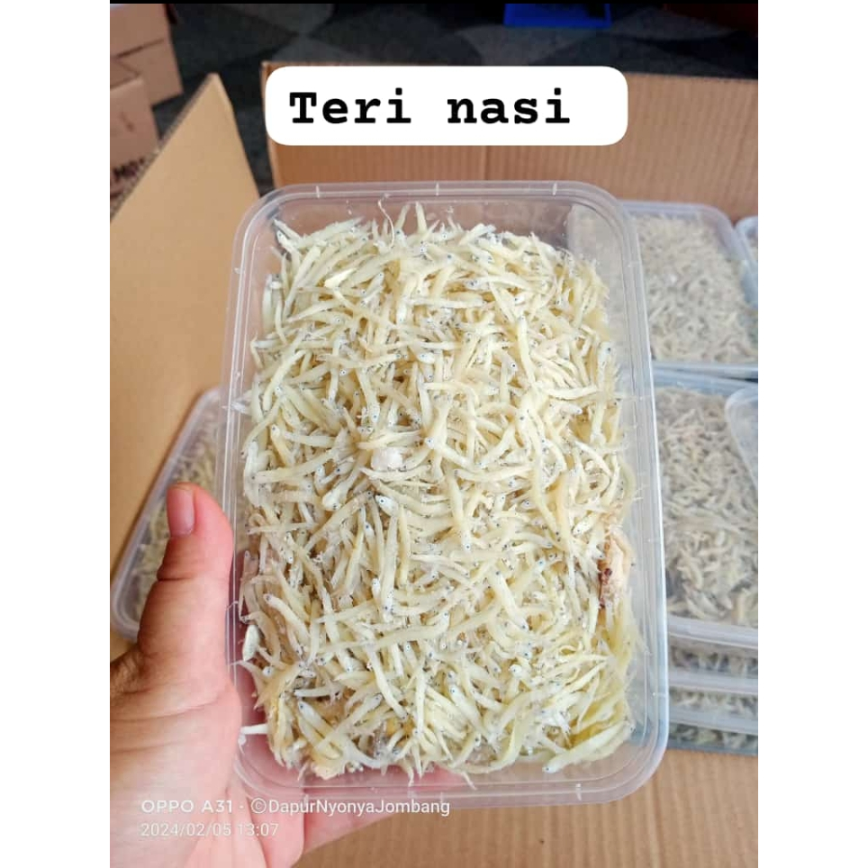 

Teri Nasi Kering Putih 250 Gram