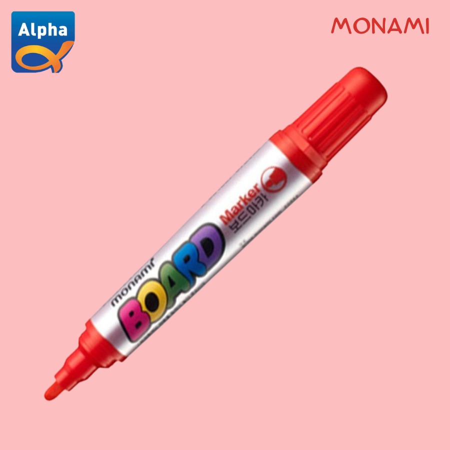 

[Monami] Board Marker / Spidol Papan Tulis - Merah / [모나미] 보드마카(낱개) 적색-둥근닙/적색