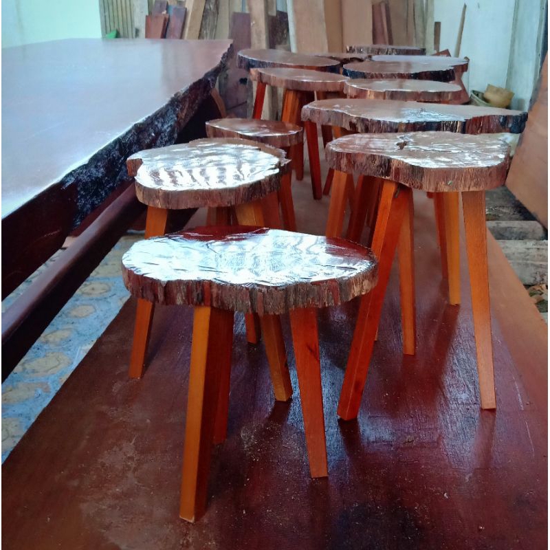meja kayu Ulin minimalis/meja hias/meja asbak/meja bunga/meja kopi meja murah