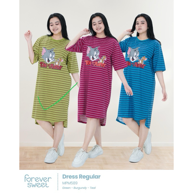 FOREVER SWEET Dress Regular Daster Polos | Baju Tidur Forever