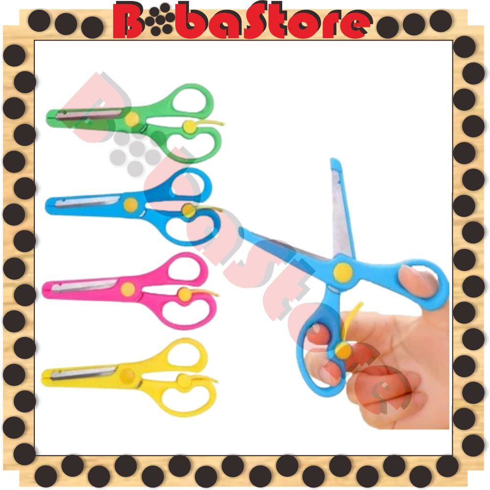 

⭐Bobastore⭐ Gunting Kertas Anak/Gunting Kertas Mini Safety R1153