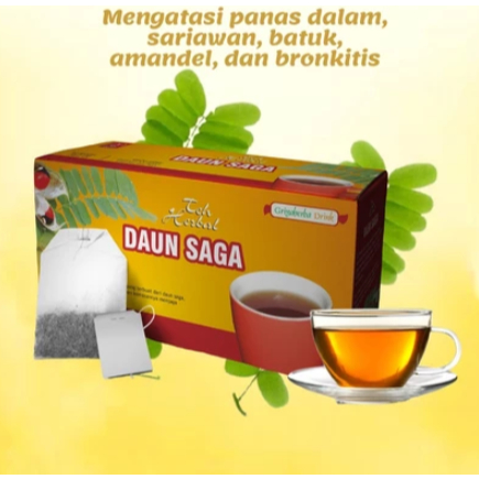 

Obat Batuk , Panas Dalam dan Diabetes Gula Darah Teh Daun Saga original griya herba Halal Mui Original