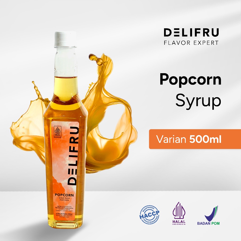 

Delifru Popcorn Syrup 500 ml - Sirup Pop Corn