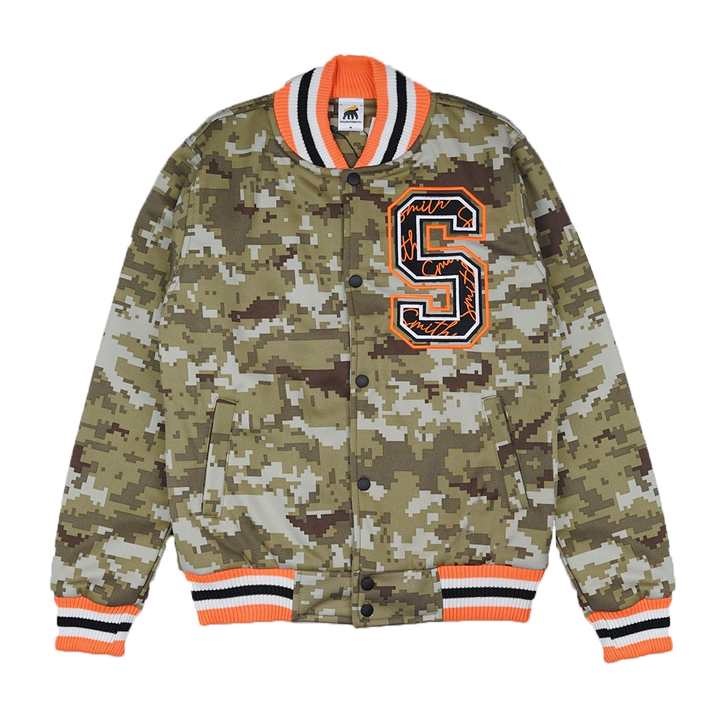House of Smith PKU Jaket Varsity Pria - Pixel Camo Varsity - Jacket