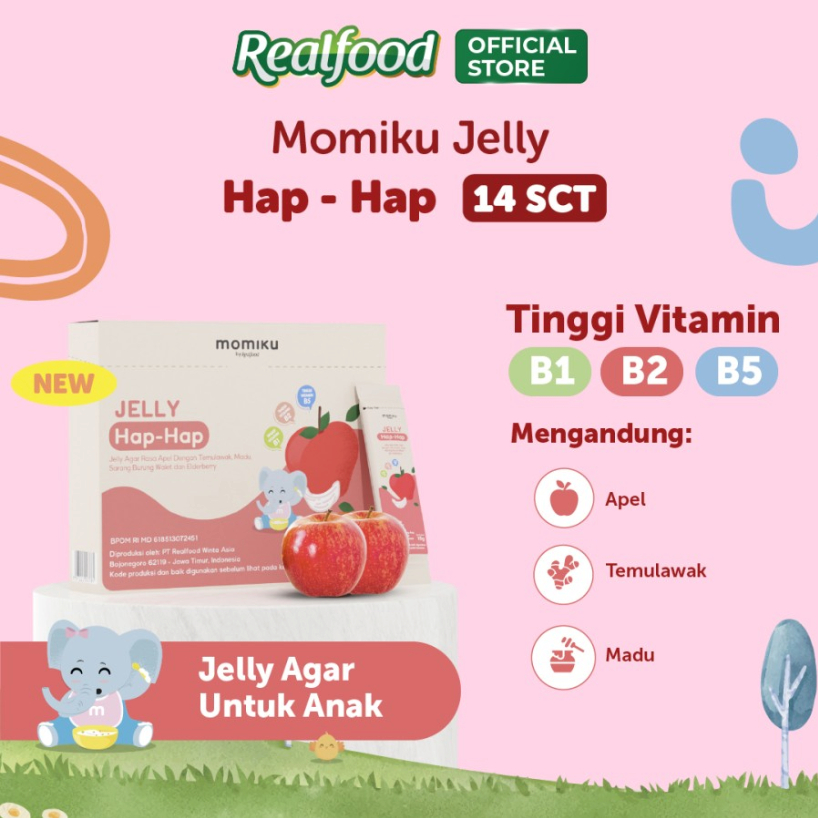 

Realfood Momiku Jelly Hap-Hap Dengan Sarang Burung Walet dan Ekstrak Temulawak