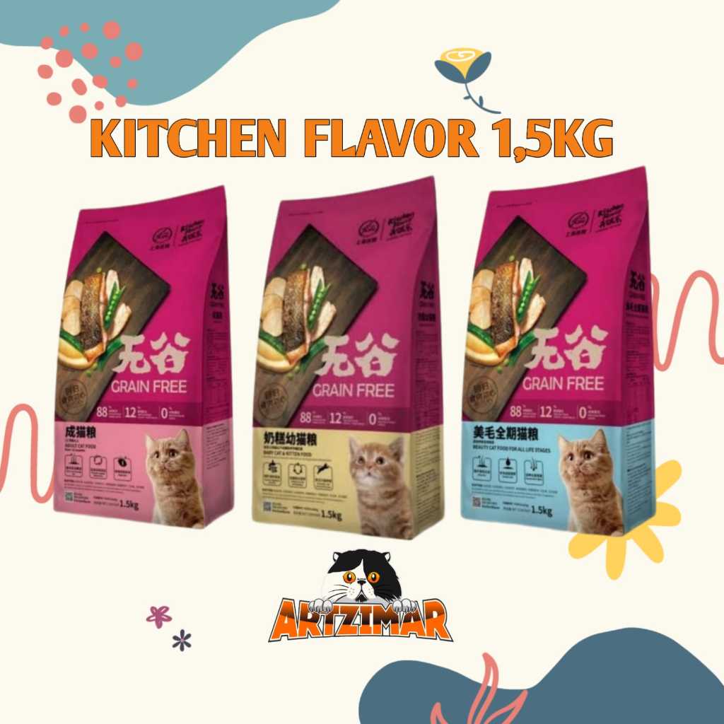 Kitchen Flavor Grain Free Beauty 1,5kg Kitchen Flavor Adult Kitten Beauty Grain Free