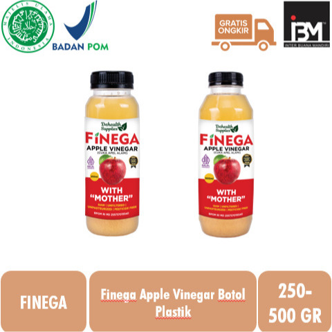 

Finega Apple Vinegar / Cuka Apel Alami (Botol Plastik)