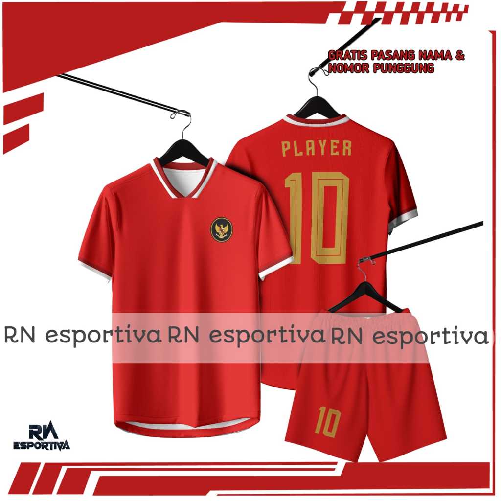 Jersey Timnas Futsal indo HomeTerbaru Premium Gratis Pasang Nickname
