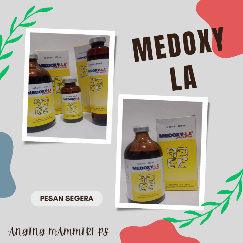 MEDOXY - LA (Injeksi antibiotik pada hewan)