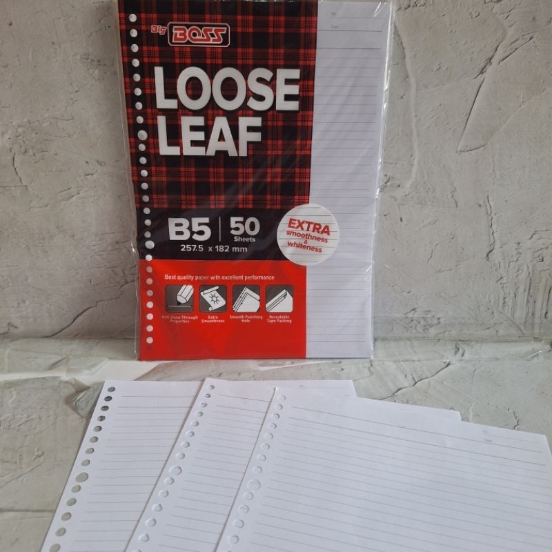 

Loose Leaf Big Boss B5 50 Lembar