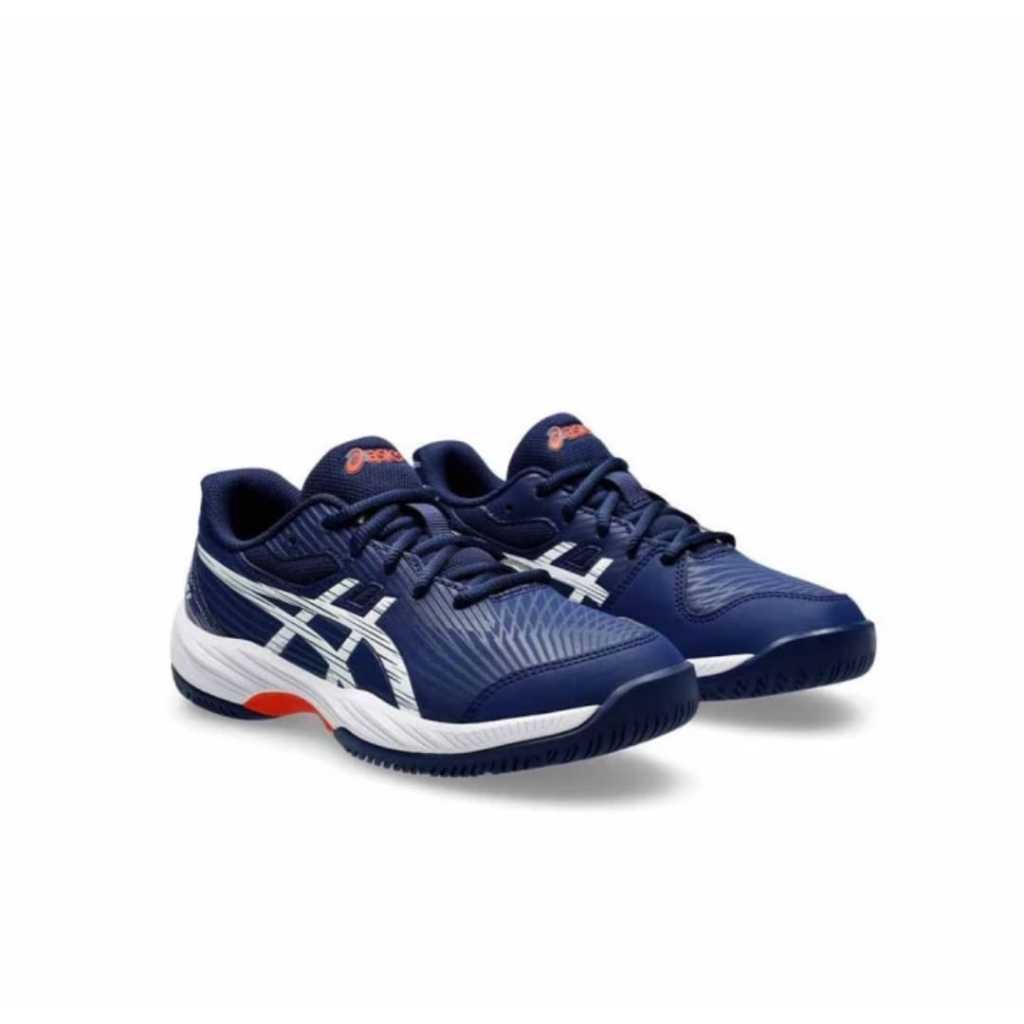 Asics Kids Gel Game 9 GS. Blue Expanse White. Sepatu Tennis Anak Original