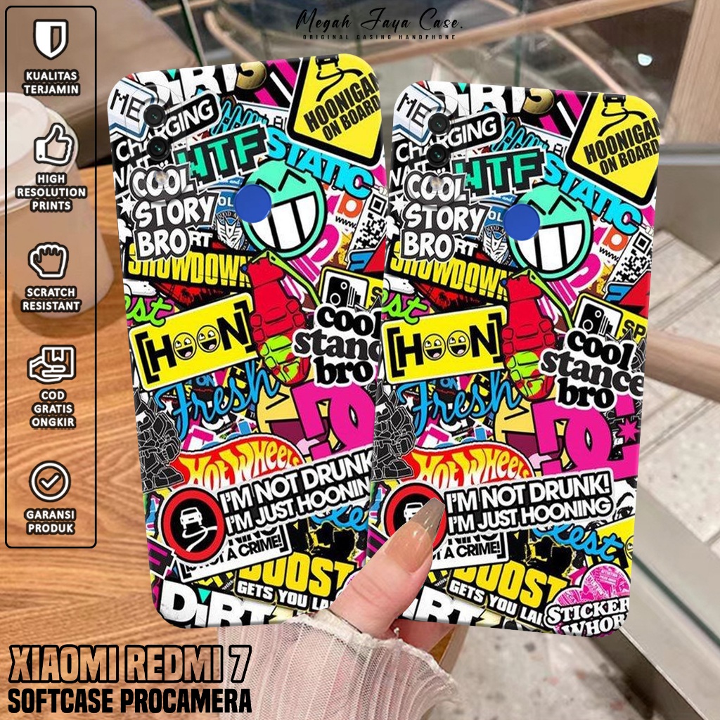 Case Xiaomi Redmi 7 - Casing Hp Xiaomi Redmi 7 Motif GRAFF - Silikon Hp - Softcase Hp Redmi 7