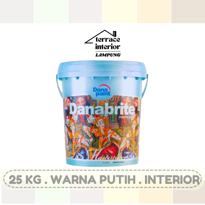 Cat Tembok Interior Danapaint Danabrite Warna Putih 25 Kg