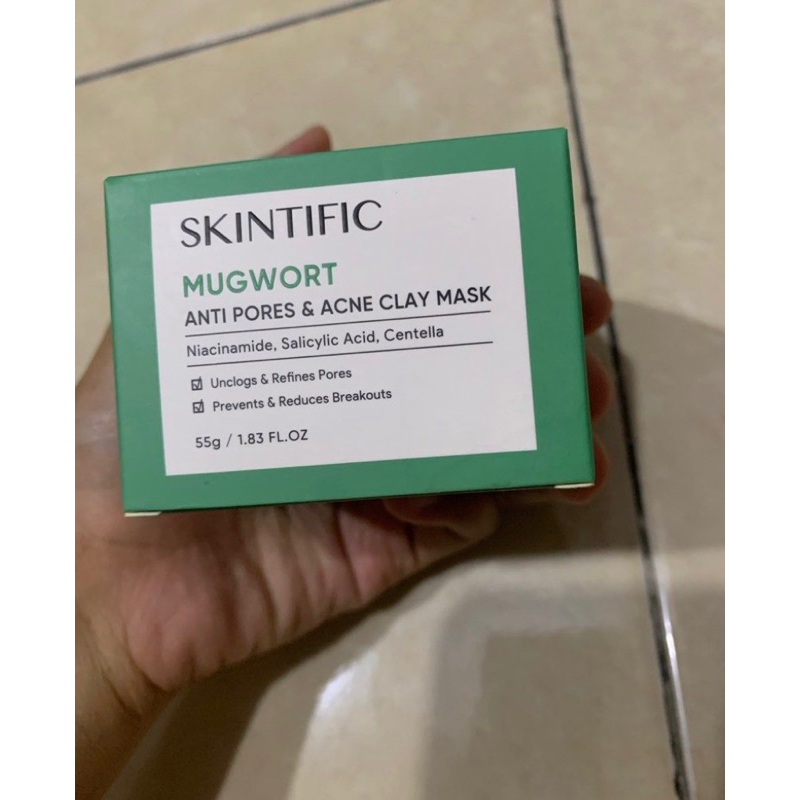 preloved skintific anti pores & anti clay mask