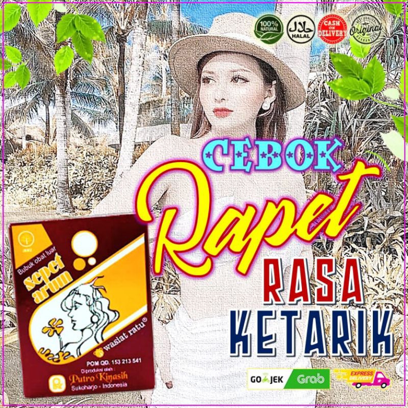 penyempit & perapat miss v sepet arum 10 shaset serbuk cebok
