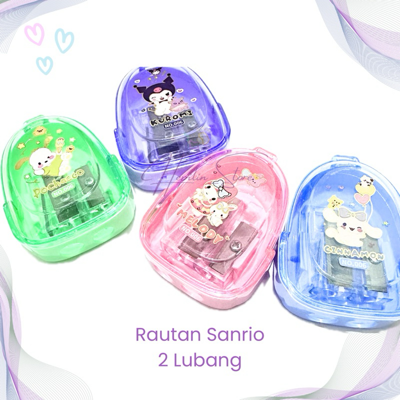 

Rautan BENTUK TAS Cartoon 2 Lubang ECER 1 Biji / Rautan Kartun Lucu Pensil Segitiga / Rautan Pensil Hexagonal , Trigonal