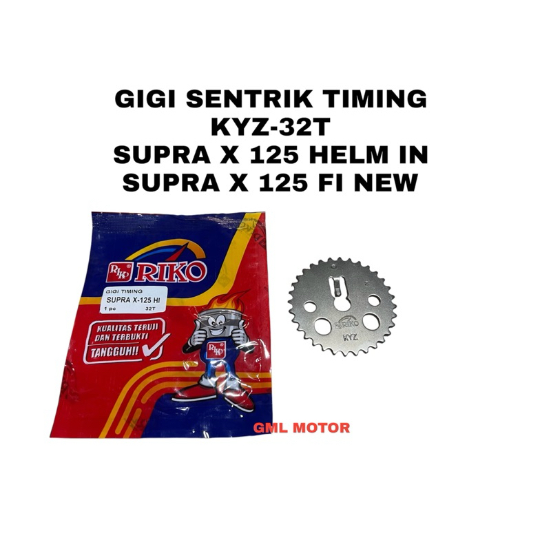 GEAR GEAR GIR SENTRIK TIMING KETENG SUPRA X 125 HELM IN MEREK RIKO HIGH KUALITAS