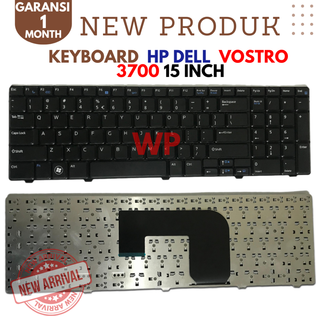 Keyboard Laptop Vostro 3700 V3700 Black 15 inch