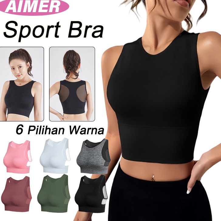 READY STCOK AIMER Push Up Sport bra Gym bra Yoga bra olahraga wanita BH 833