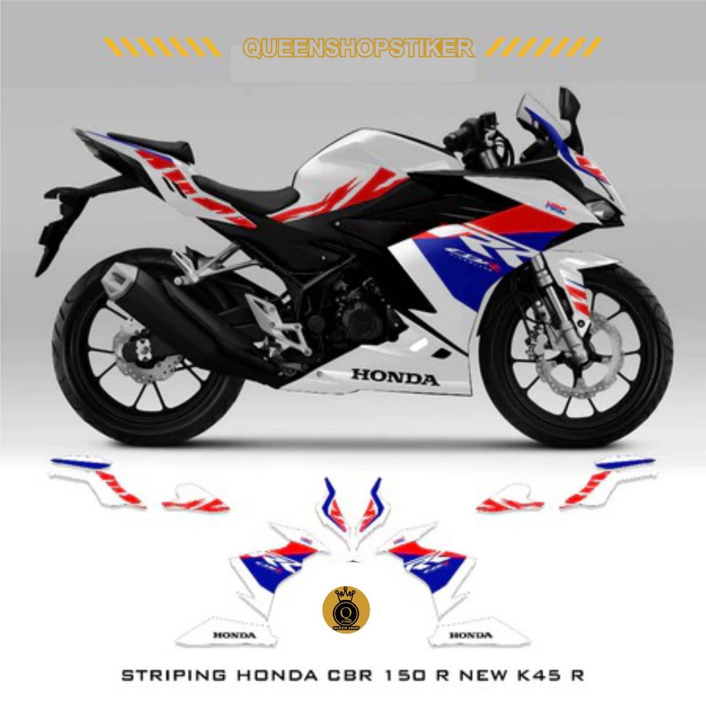 STRIPING CBR150R K45R / MOTIF 2 / CBR 150R / STICKER / STIKER MOTOR VARIASI CBR 150 / LIST MOTOR / 2