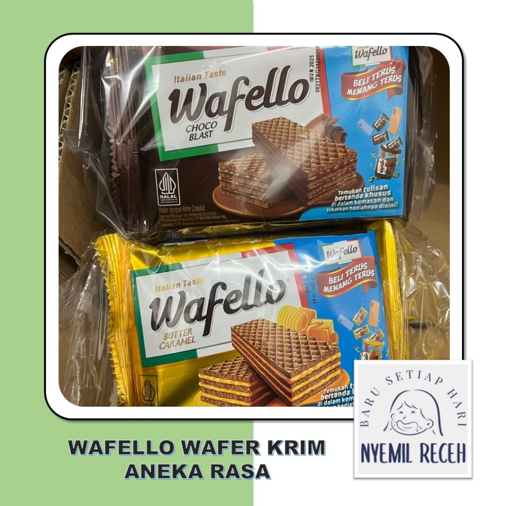 

Wafello Wafer Krim Aneka Rasa Isi 10pcs x 43gr