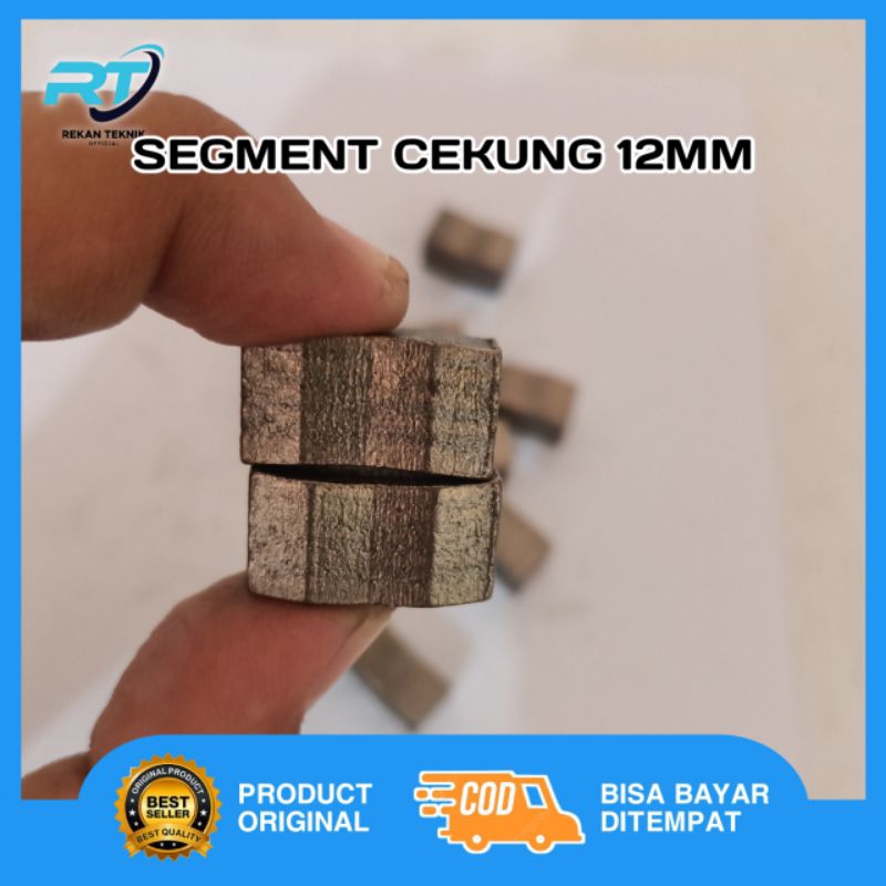 segment mata bor sumur cekung 12mm / diamond segment