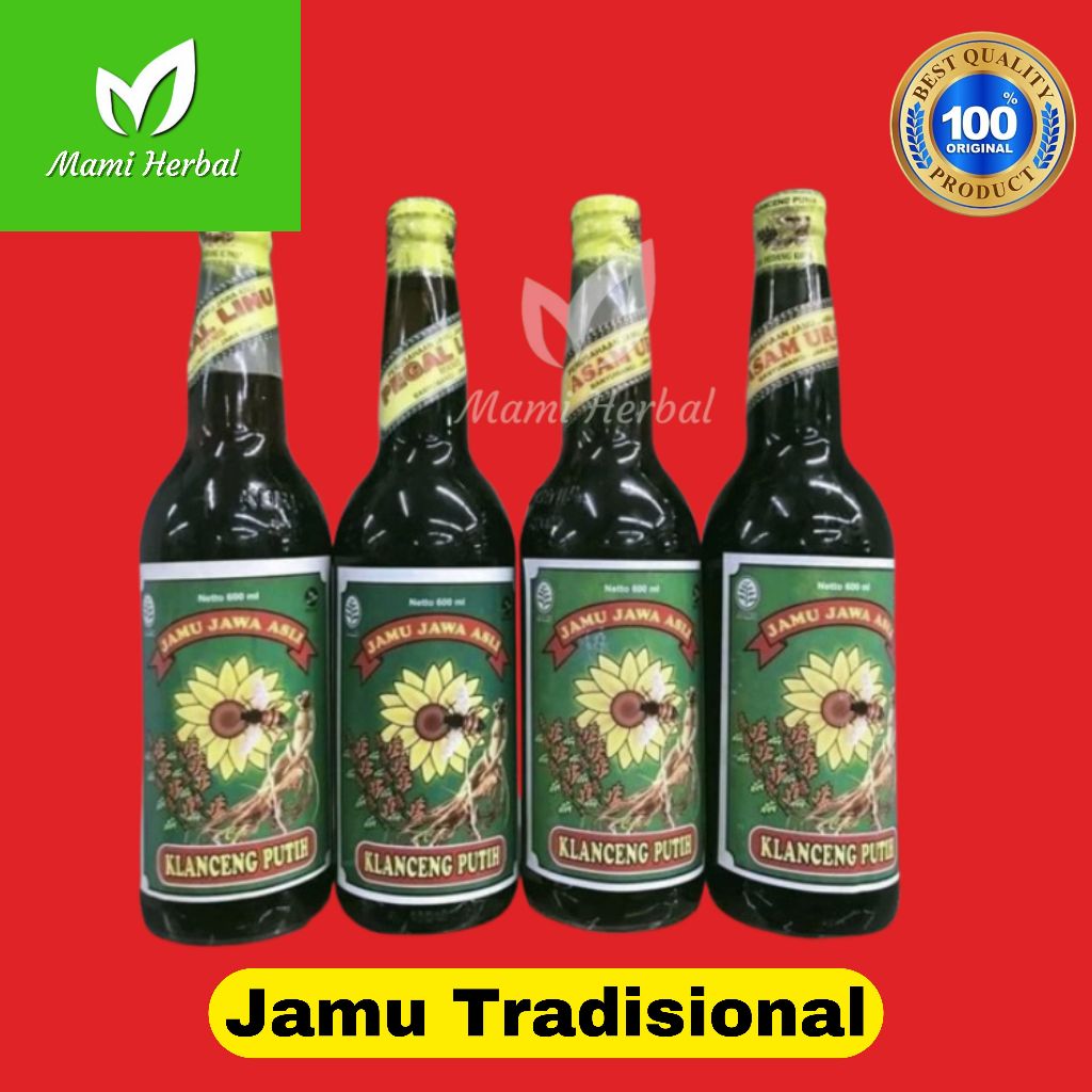 

KLANCENG PUTIH 600 ml ASLI JAMU TRADISIONAL PEGAL LINU ASAM URAT