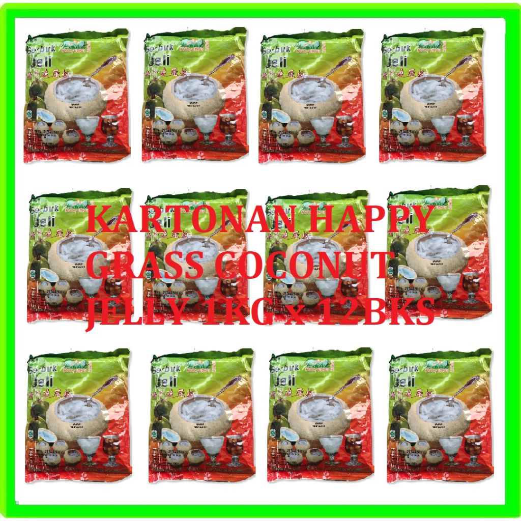 

KARTONAN Happy Grass Serbuk Jeli Kelapa Coconut Jelly Powder 1kg