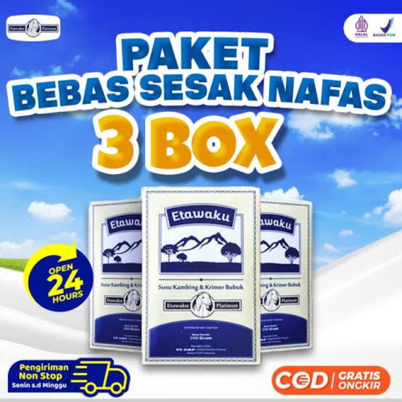

Susu Etawaku Paket 3 Boxs: Solusi Alami untuk Kesehatan Tulang dan Sendi