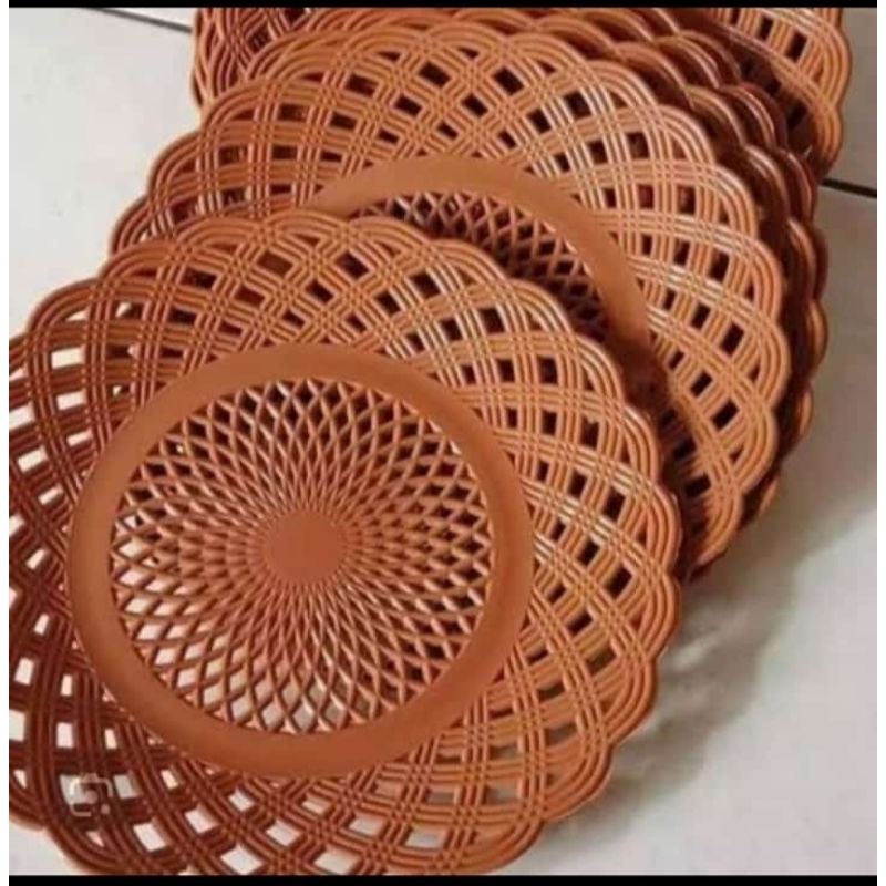 piring rotan 1 lusin