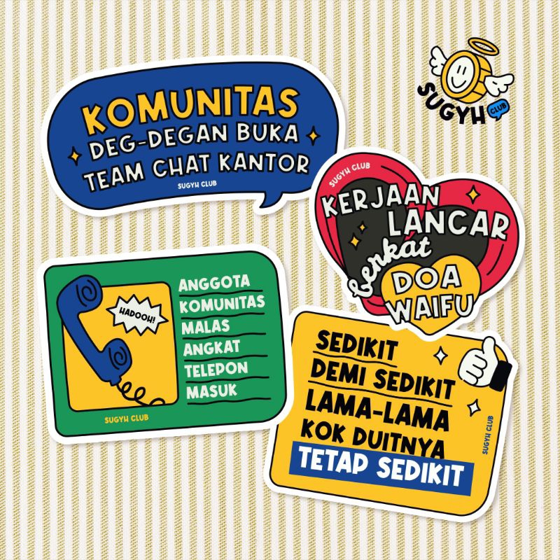 

Sugyh Club Stiker Vinyl Dekorasi Laptop Eceran Jumbo Edisi Kedua