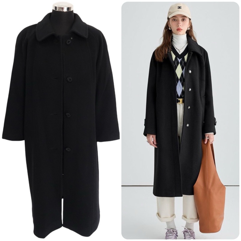 Women premium coat in black brand Mezzo forte