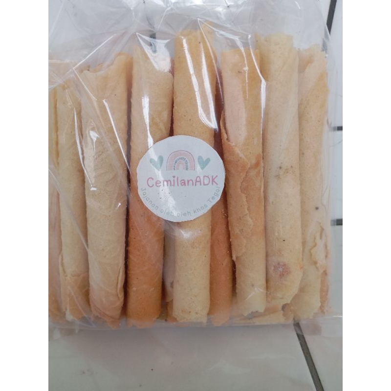 

semprong 250g/kue semprong enak manis gurih/ jajanan kiloan murah/