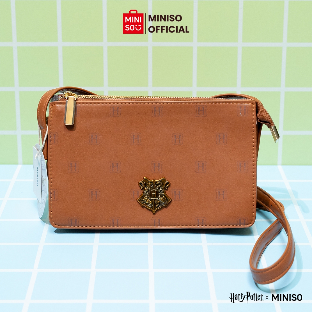 MIniso X Harry Potter Monogram Crossbody Bag Tas Wanita Selempang Kecil