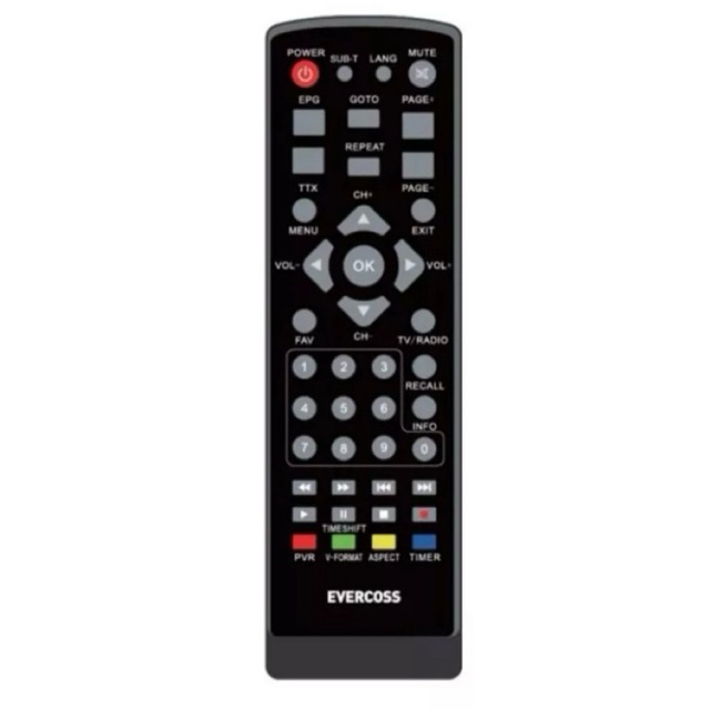 Remot Evercoss Remote STB Set Top Box Evercoss