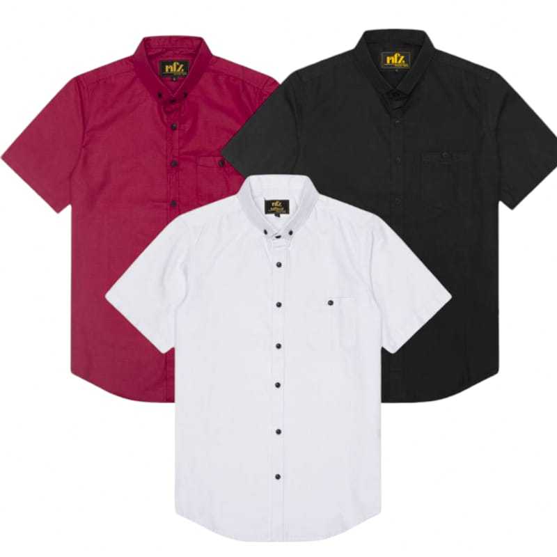 Kemeja Pria Lengan Pendek Katun Hem Pria  Baju Cowok Distro