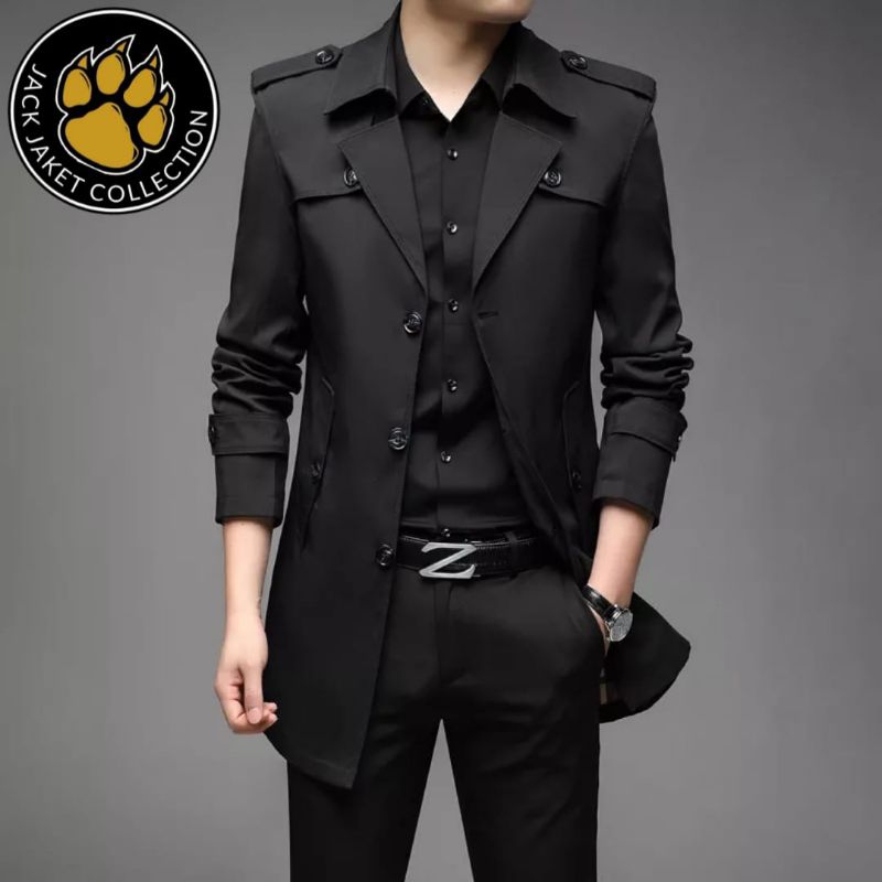 jubah blazer pria/men's coat pria / jas jubah blazer long coat pria