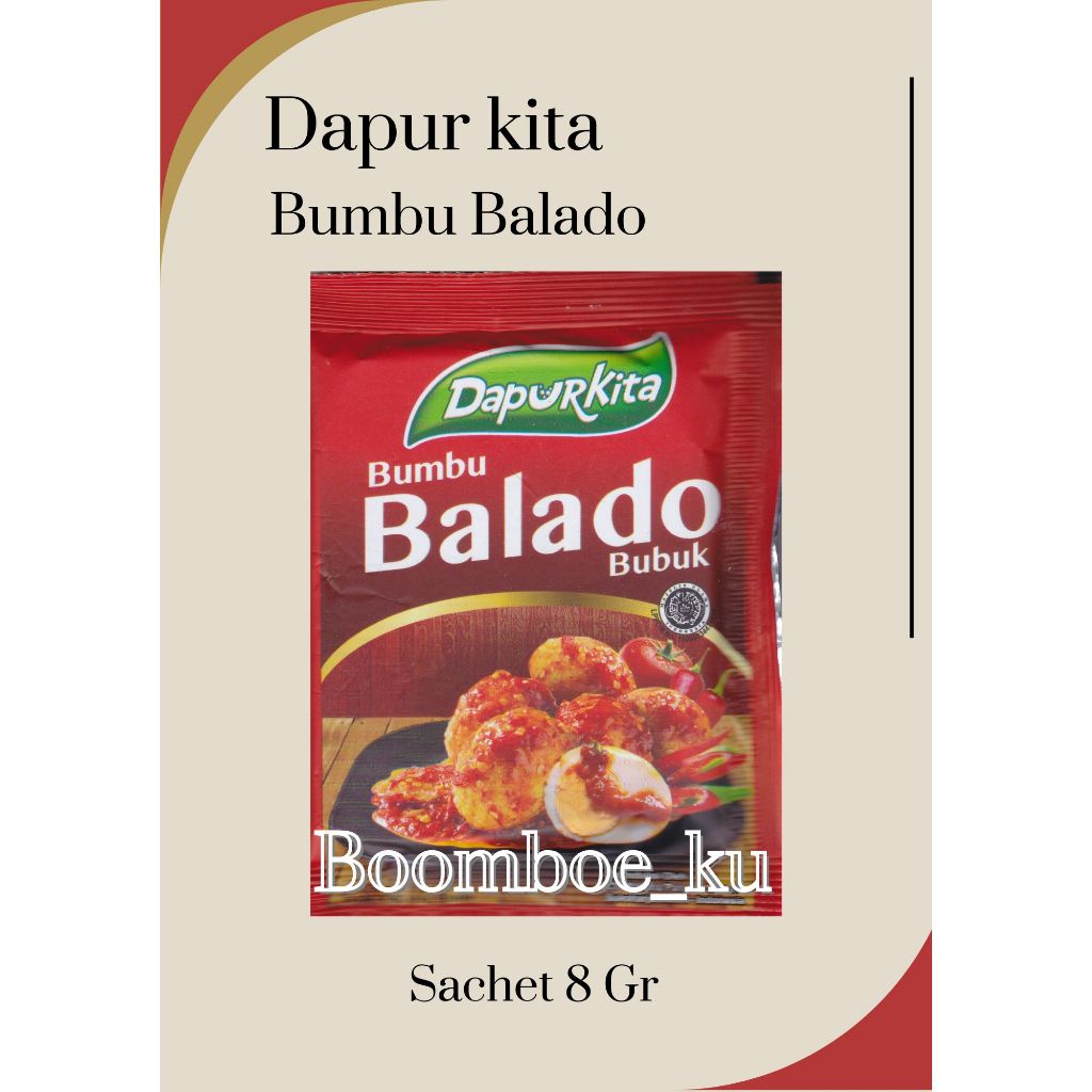 

Dapur Kita Bumbu Balado Bubuk 8Gr