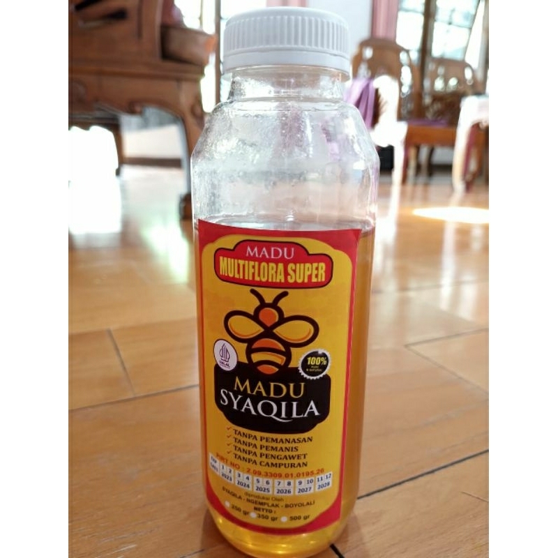 

Madu Syaqila/Madu Murni/Madu Multiflora Super/Madu 500 gram
