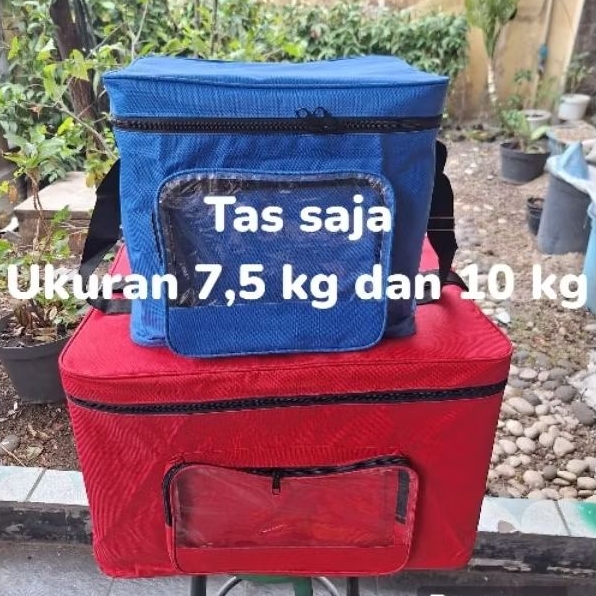 1 pc TAS SAJA 7,5 kg dan 10 kg untuk Box Styrofoam ice cream/ minuman dingin/ pemancing / cooler bag